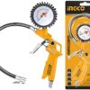 ATG0601 pištolj za duvanje guma INGCO sa pritiskom 12 Bar i kompatibilnim konektorima, idealan za auto-servise i pouzdano dopumpavanje.