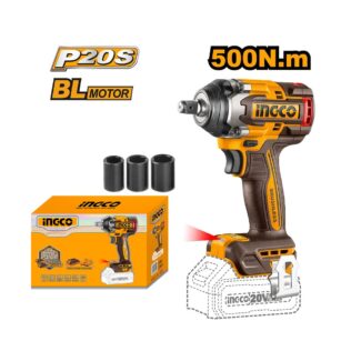 SUPER INGCO CIWLI20501 aku udarni odvijač od 500 Nm sa brushless motorom, tri brzine i LED svetlom idealan je za profesionalne primene. Isporuka je SOLO, uz matice u kompletu. Baterija i punjač se kupuju posebno.