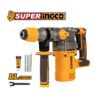 Ingco aku hamer SDS Plus CRHLI20288 sa udarom 4.5 J, brushless motorom i maksimalnim bušenjem do 28 mm. Idealno za beton, ciglu i teške radove.