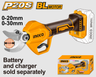 Aku makaze za orezivanje SUPER INGCO CSSLI20308 20V sa sečenjem 20–30 mm i brushless motorom nude snažno, precizno orezivanje i dolaze u praktičnom koferu.
