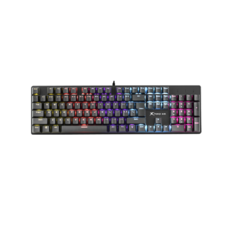 XTrike GK-915 mehanička gaming tastatura sa 104 tastera, blue prekidačima i rainbow osvetljenjem. Precizan odziv i dug vek trajanja za gejmere.