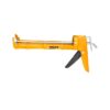 Pištolj za silikon INGCO HCG0909 235mm u INDUSTRIAL kvalitetu nudi stabilnu konstrukciju od 1.0 mm i prečnik 51 mm za precizno nanošenje različitih zaptivača.