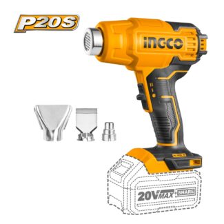Ingco HGLI2002 aku pištolj za vreli vazduh sa temperaturama 300/550°C i protokom 100/200 L/min idealan je za skidanje boje, oblikovanje plastike i kućne popravke.