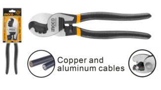 INGCO HHCCB0210 heavy duty sekač kablova 10" od 55# čelika sa ojačanim čeljustima i crnim finišem omogućava snažno i precizno sečenje kablova.