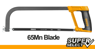 HHFS3068 bonsek INGCO 300 mm sa podesivom zategnutošću i 65Mn listom testere, idealan za precizno sečenje metala i plastike.