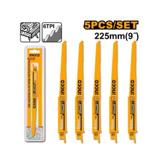 Ingco RSB1111DF list za lisičaru za drvo sa ekserima, BIM izrade, 225 mm dužine. Set od 5 listova za čiste i precizne rezove u drvetu.