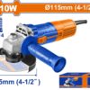 WADFOW WAG15761 ugaona brusilica 710W sa diskom 115 mm, snažna i kompaktna za rezanje i brušenje u radionici i na terenu.