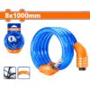WBK2108 brava za bicikl spiralna sa šifrom od 4 cifre, čelični kabl 8×1000 mm, PVC zaštita i jednostavno skladištenje. Pouzdana zaštita za bicikl i motocikl.