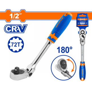 WADFOW WRW4212 fleksibilna račna 1/2" sa 72 zuba, rotirajućom glavom i Cr-V + CrMo konstrukcijom. Idealan alat za rad u tesnim prostorima.