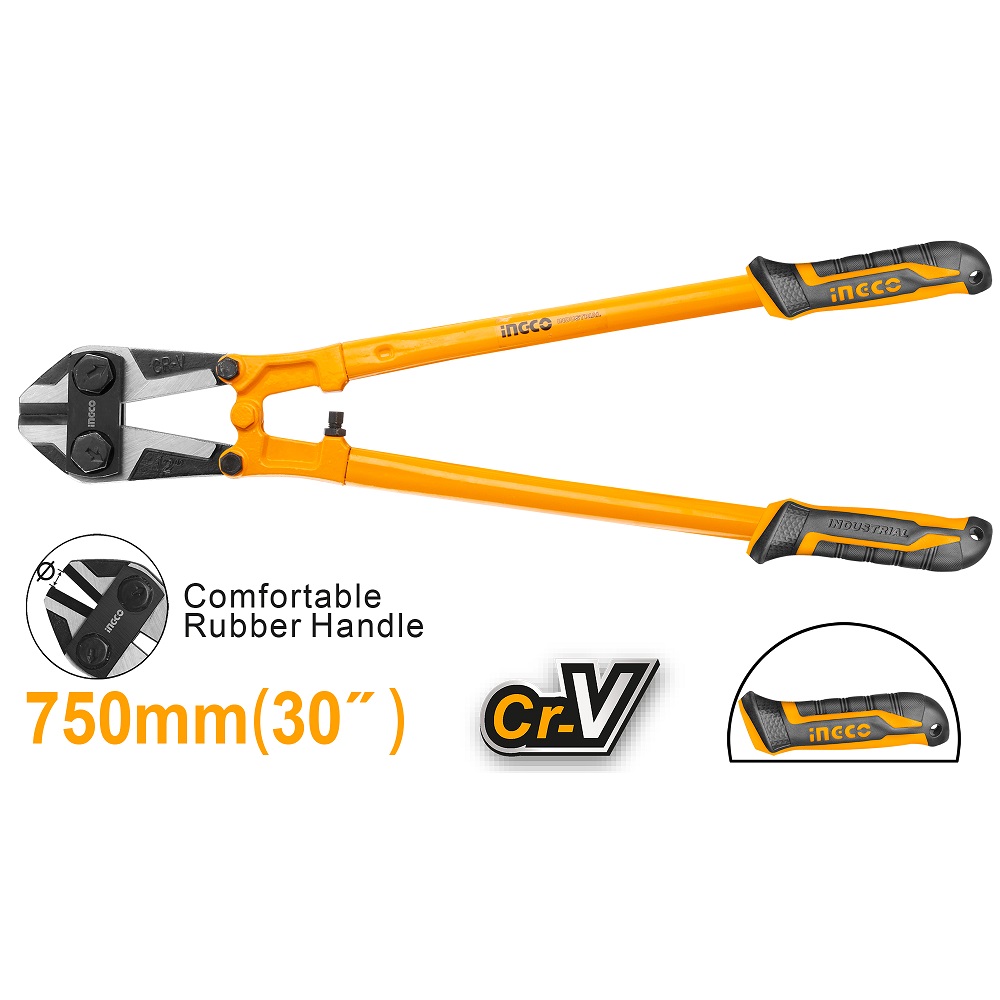 INGCO HBC0830 makaze za armaturu 30" sa Cr-V sečivima i TPR drškom. Profesionalan alat sa kapacitetom sečenja do 13 mm, idealan za građevinske radove.