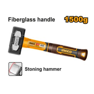 “SUPER INGCO HSTH81500 macola 1,5 kg. Profesionalni čekić za građevinske radove, razbijanje i montažu. Izdržljiva čelična glava i ojačana drška.”