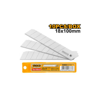 INGCO HKNSB112 set 10 zamenskih nožića za skalpel 18 × 100 mm — kvalitetna i praktična rezerva za skalpel alate.