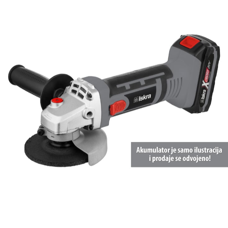 ISKRA X-CROSS akumulatorska ugaona brusilica 20V - Slika 3
