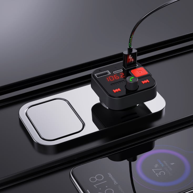 Bluetooth FM transmiter i USB auto punjač BT78 - Slika 4