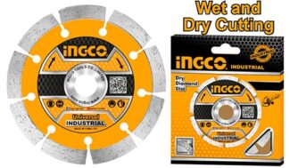 INGCO DMD011254 dijamantski disk 125 mm za suvo sečenje, širine 7.5 mm, pruža čist i stabilan rez i kompatibilan je sa modelom WLC15008.