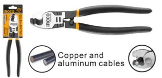 Sekač kablova INGCO HCCB0208 200mm od 55# čelika pruža snažno, precizno sečenje uz ojačane sečice, produženu polugu i crni finiš za dugotrajnu otpornost.