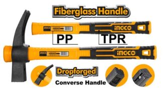 INGCO HIHH80700 građevinski čekić 700 g sa kovanom glavom 45# čelika i fiberglas ručkom pruža snagu, stabilnost i izdržljivost za građevinske radove.