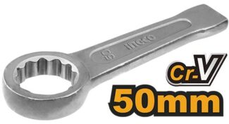 Ingco HRSW050 okasti ojačani ključ 50mm od Cr-V čelika, termički tretiran po DIN7444 standardu, idealan za profesionalnu upotrebu u teškoj mehanici.