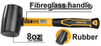 HRUH8208 ČEKIĆ GUMENI 220GR CRNI SUPER INGCO