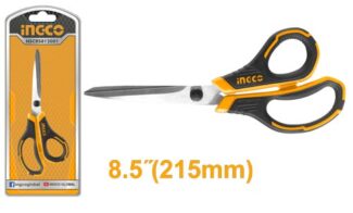 Ingco HSCRS812001 makaze 215mm od nerđajućeg čelika sa oštricama 2.5mm i ergonomskom drškom pružaju precizno sečenje za kućnu i kancelarijsku upotrebu.