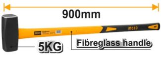 INGCO HSTH03598 macola 5 kg, kovana od 45# čelika sa ručkom od staklenih vlakana 900 mm, idealna za rušenje, razbijanje i teške građevinske radove.