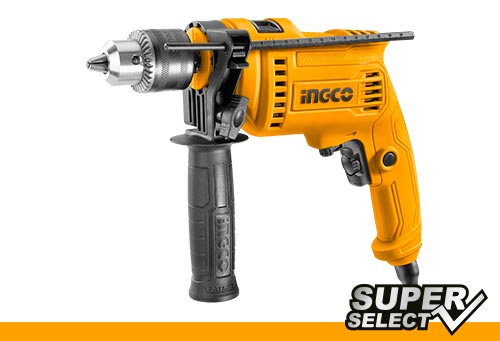 ID6808 udarna bušilica 680W INGCO sa 3000 rpm, 13 mm kapacitetom bušenja, udarnom funkcijom, promenljivom brzinom i smerom napred/nazad. Pouzdana bušilica za kućne i profesionalne radove.