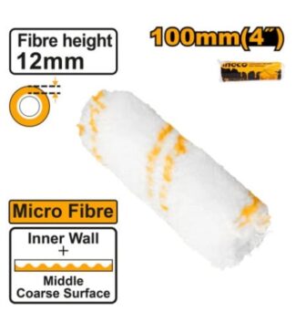 INGCO HRC3610016 valjak 100 mm, mikro-vlakana 12 mm – idealan za ravnomerno i precizno farbanje unutrašnjih zidova.
