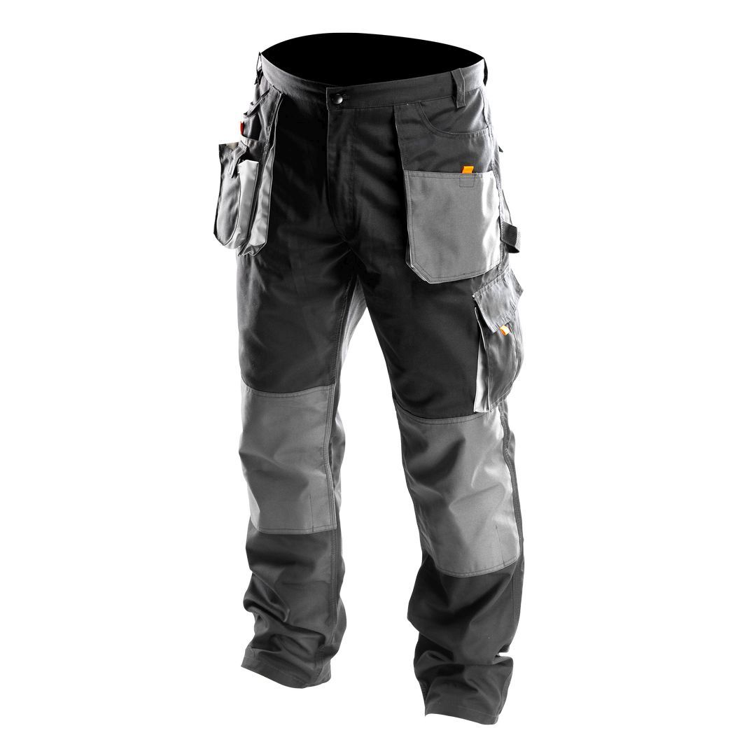 Radne pantalone NEO TOOLS #81-220-XL sa ojačanjima, trostrukim šavovima i mogućnošću umetanja jastučića za kolena. Sertifikovan kvalitet EN ISO 13688:2013.