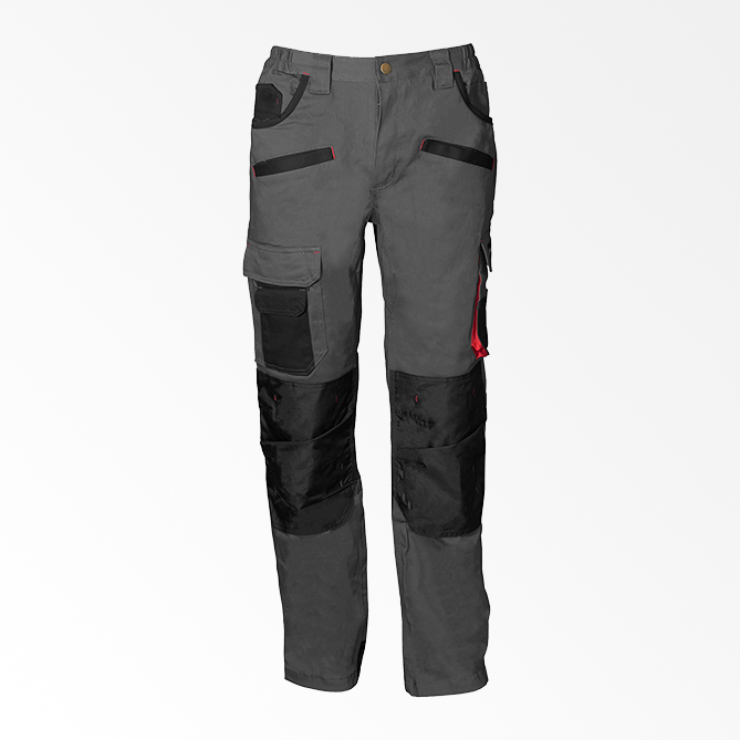 Radne rastegljive pantalone BLADE BWP‑02XL od SPANDEX materijala, sa ojačanjima, džepovima za kolena i OEKO‑TEX® sertifikatom. Maksimalna udobnost i izdržljivost.