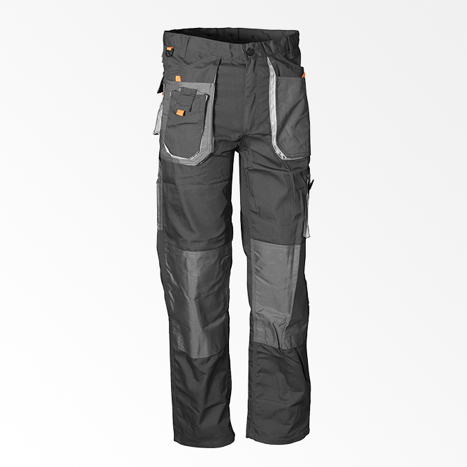 BLADE BWP-01 XL radne pantalone od poliestera i pamuka sa trostrukim šavovima, ojačanjima i džepovima za alat. OEKO-TEX® sertifikovan kvalitet.